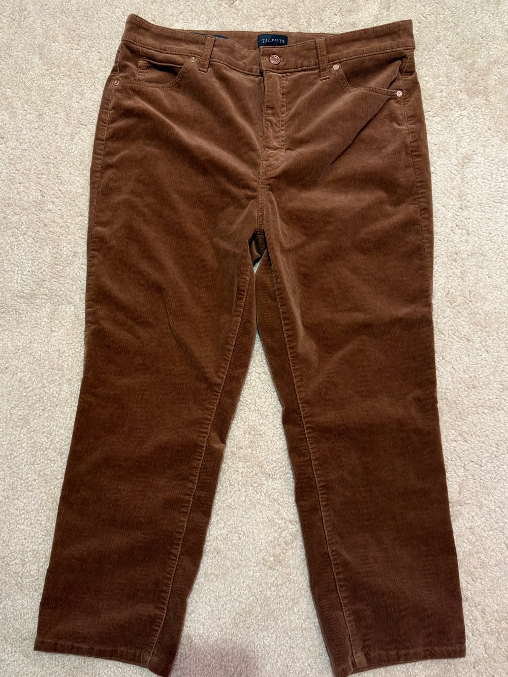Talbots Corduroy Straight Leg Pants - Size 10P